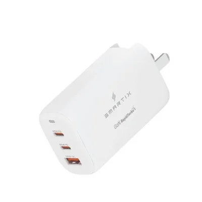Smartix Premium Us/Uk/Eu Wall Adaptor 65W Gan 2 - White